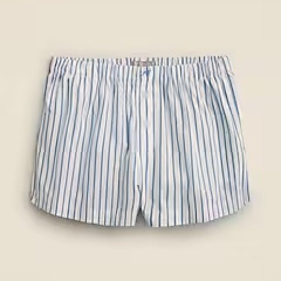 J. Crew Cotton poplin boxer short in stripe Size M - Picture 1 of 7